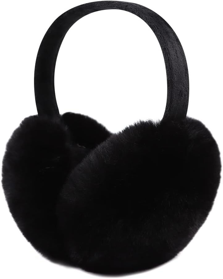 Peecabe Winter Women Earmuffs Faux Fur Girls Ear muffs Warm Unisex Kids Ear Covers Foldable Outdoor Boy Ear Warmers for Women - Image 1